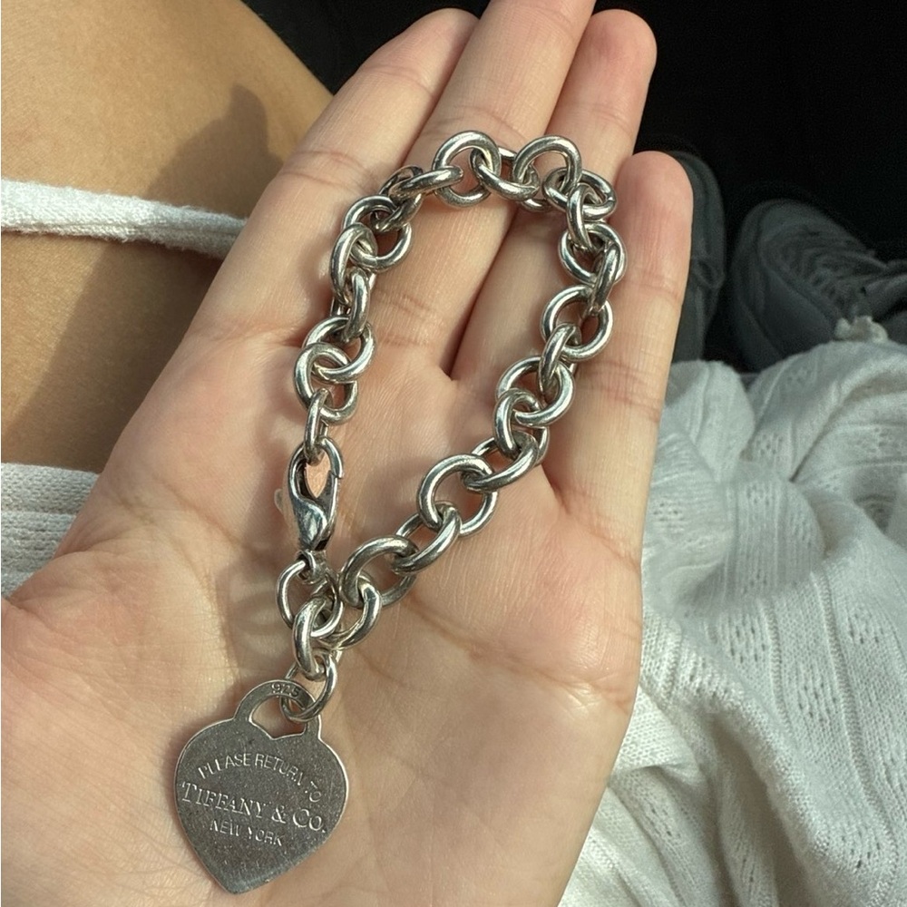 Tiffany & Co. Silver Heart Tag Bracelet